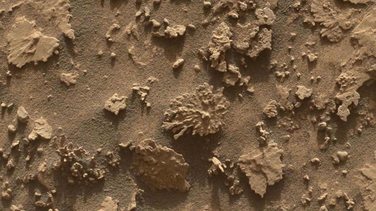 Unusual shaped rocks on Mars.