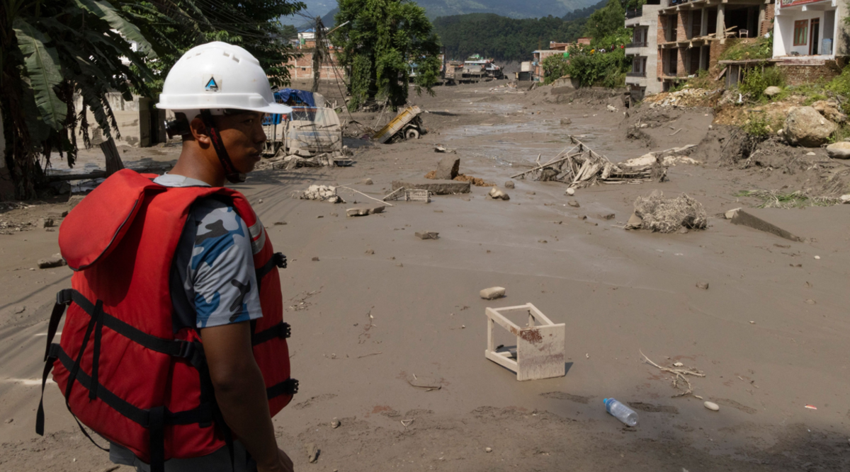 Dozens of US and Canadian citizens missing after flash flooding in Nepal