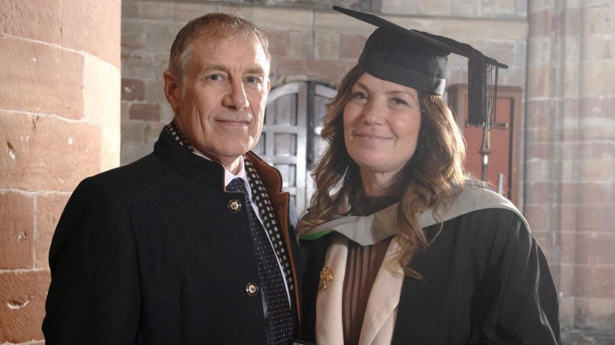 Kevin and Kelly Cornwell at her graduation