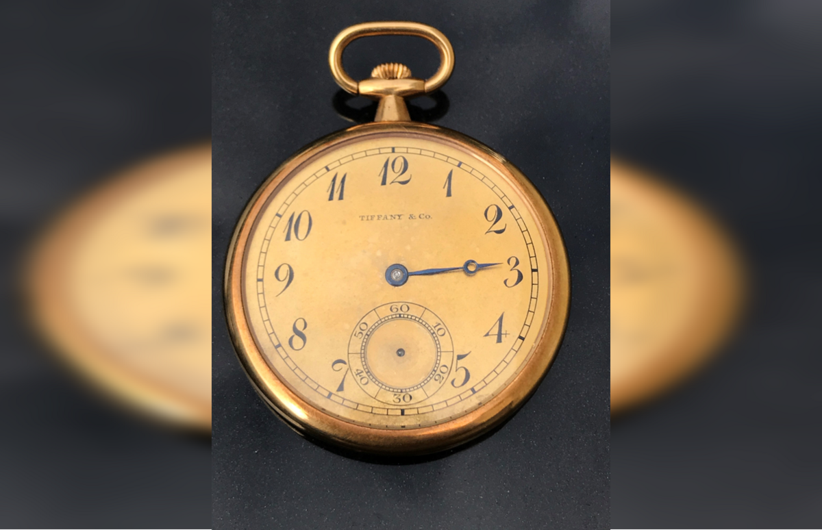 The Tiffany & Co 18-carat gold pocket watch 