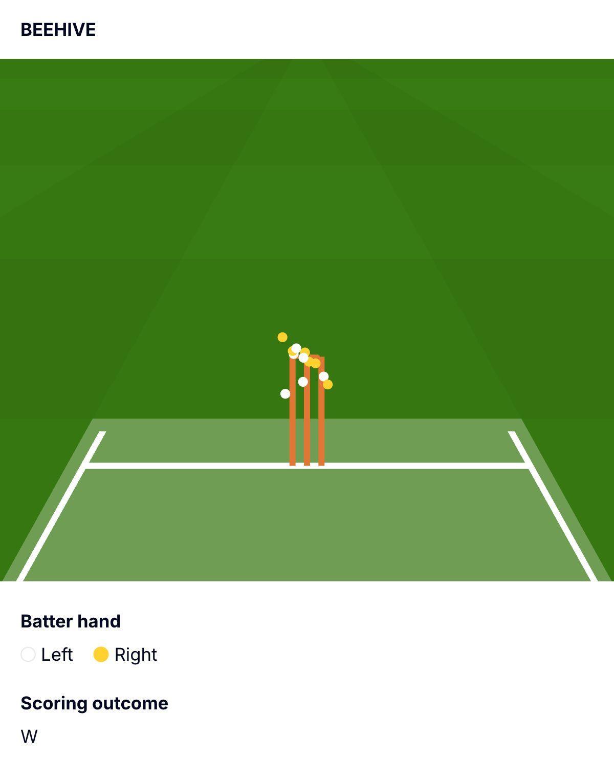 Graphic showing Ollie Robinson's beehive