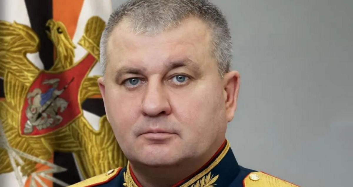 Lt Gen Vadim Shamarin is seen in his military uniform