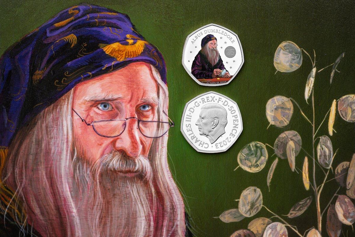 Professor Dumbledore on Harry Potter coin