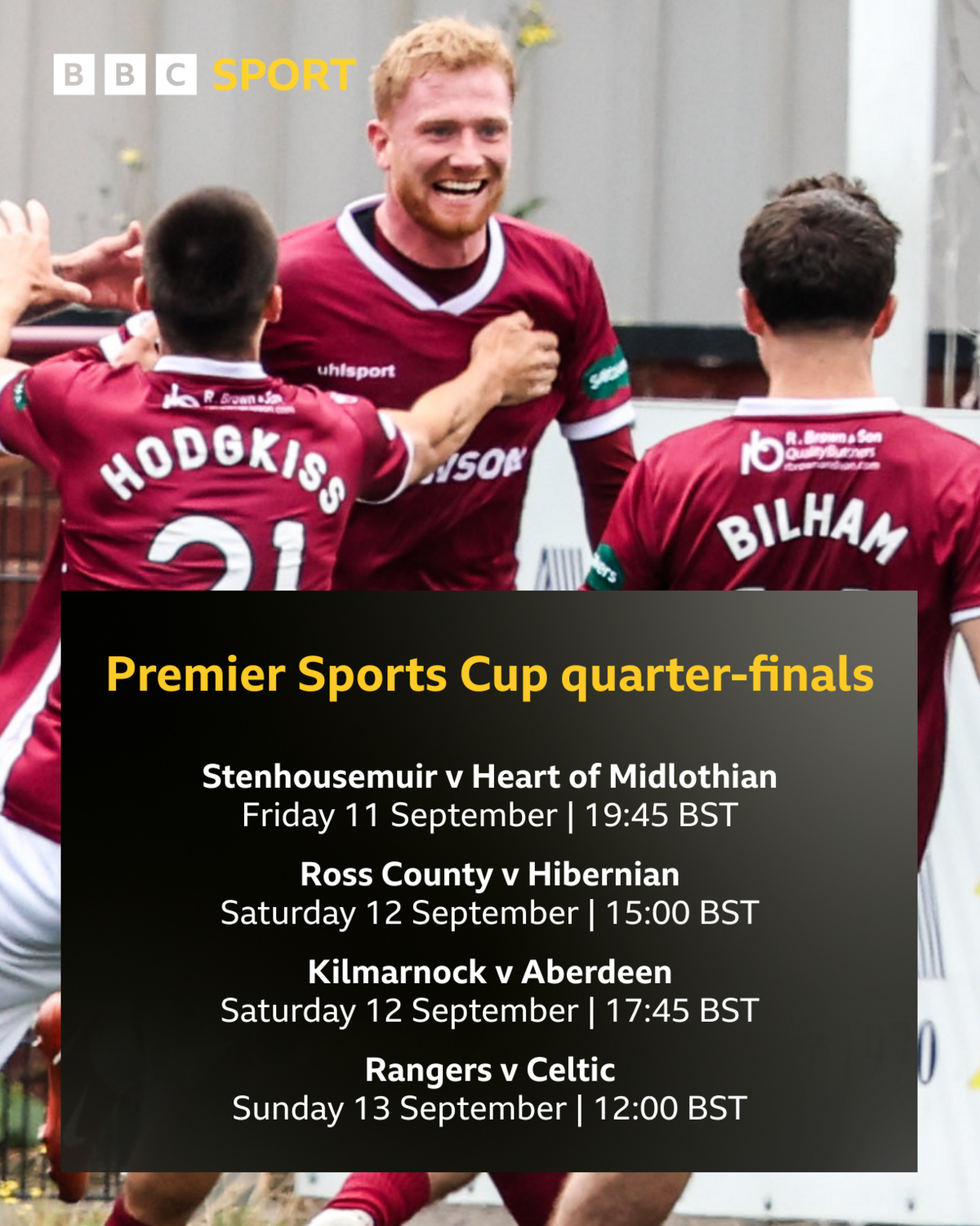 Scottish League Cup ties