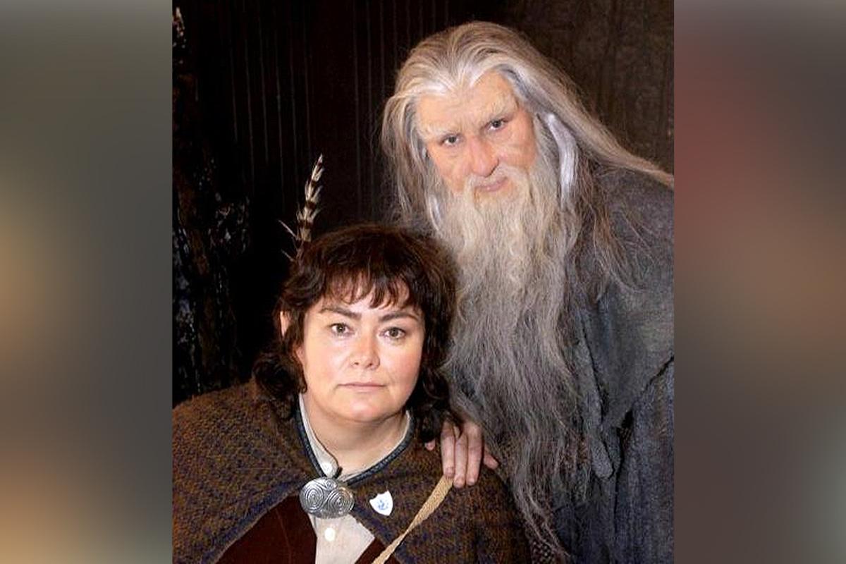 Dawn French and Jennifer Saunders, in a comedy sketch based on the film, Lord of the Rings, 2002