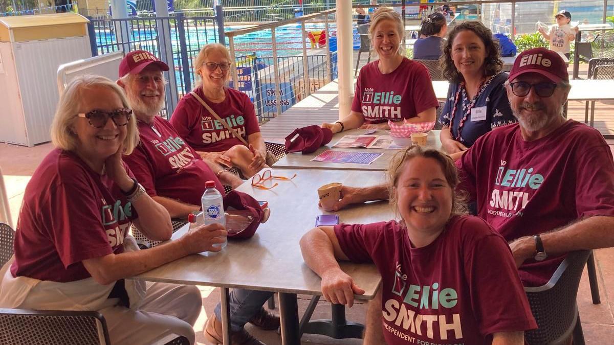 A photo showing volunteers of the Ellie Smith campaign
