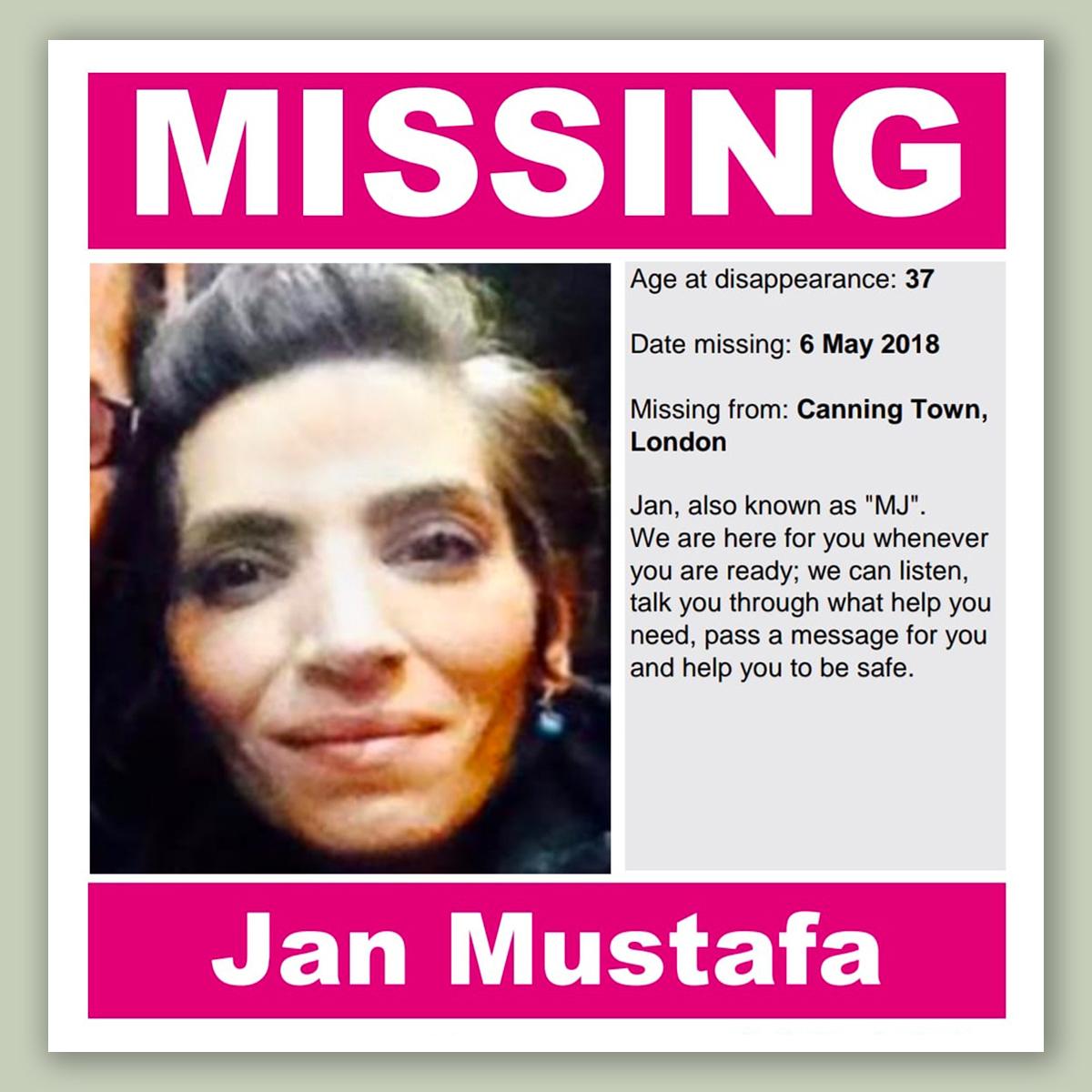 Mustafa family "Missing" poster