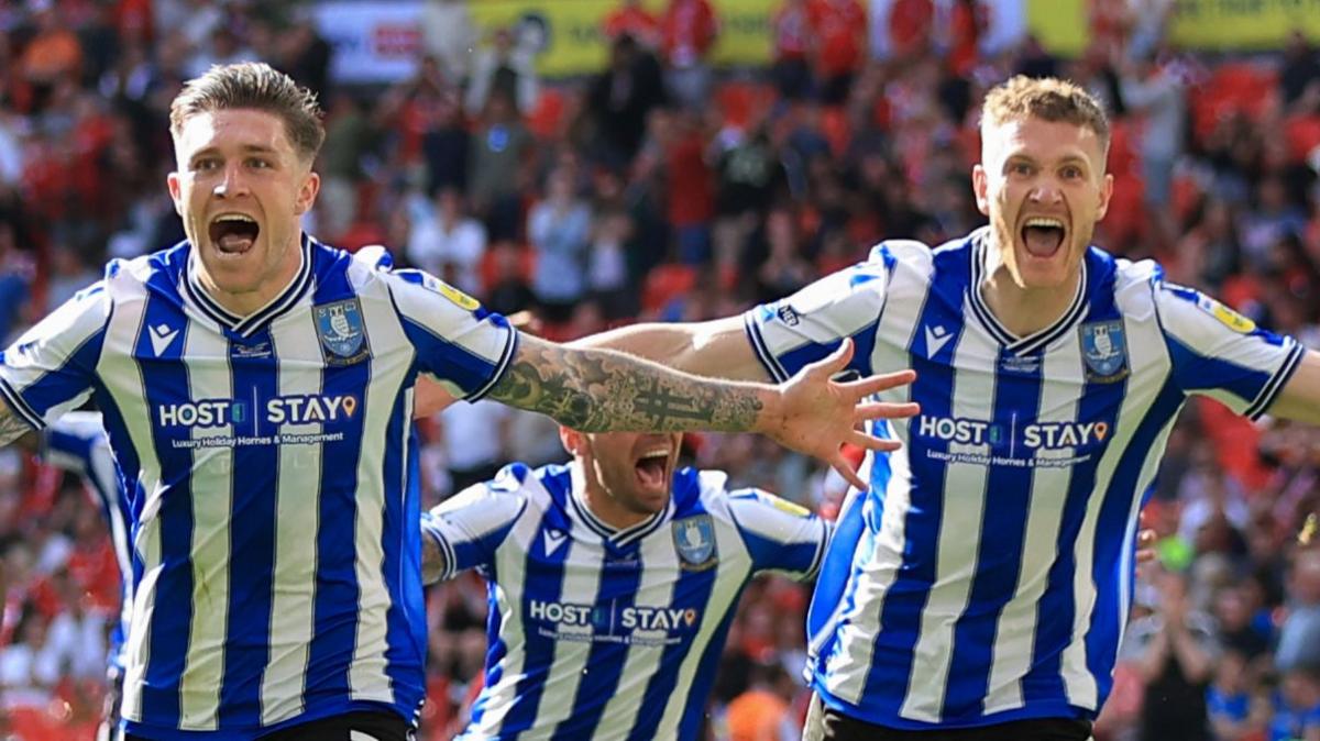 Josh Windass and Michael Smith celebrate goal