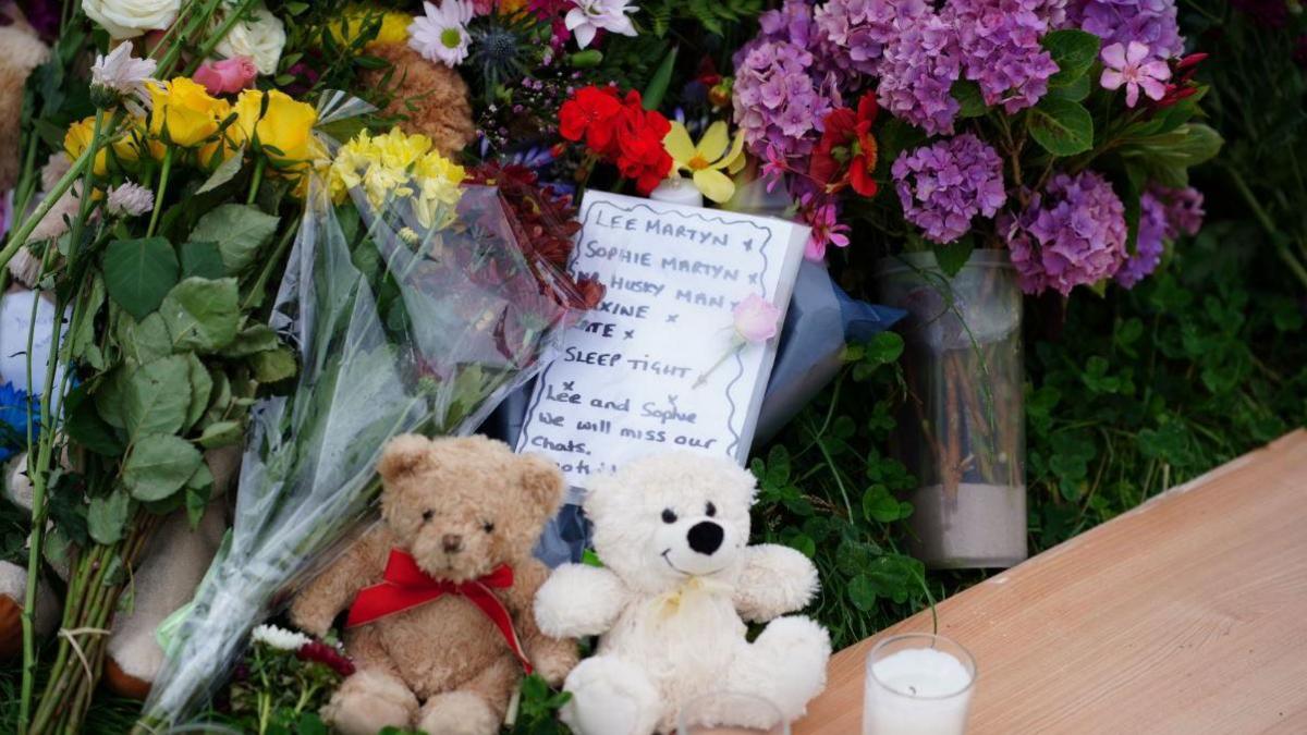 Flowers after Keyham shooting