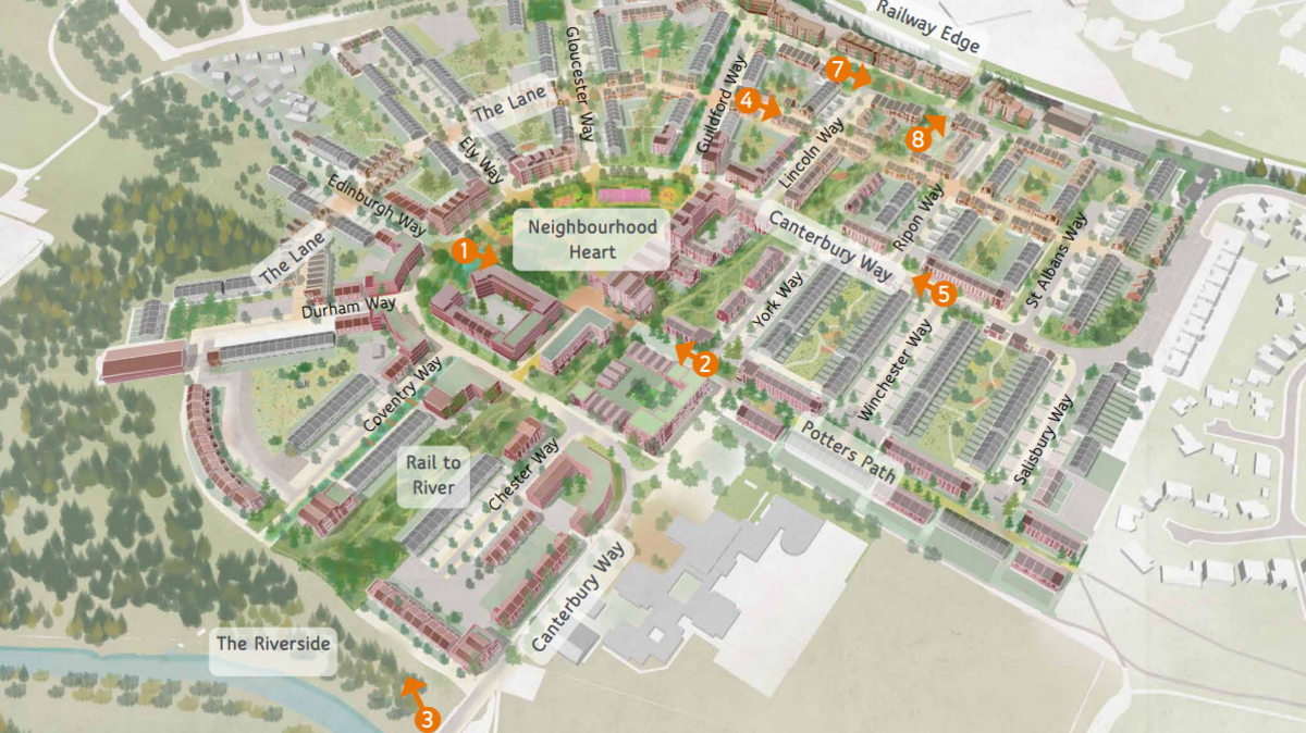 Illustrated plans for the Abbey Estate