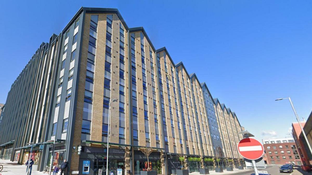 Large block of student accommodation in Bampfylde Street, Exeter