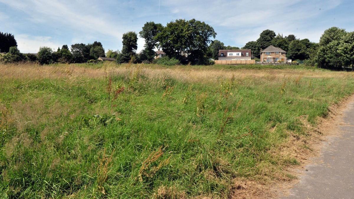 A green field in Wibsey, Bradford, next to St Winefride's School