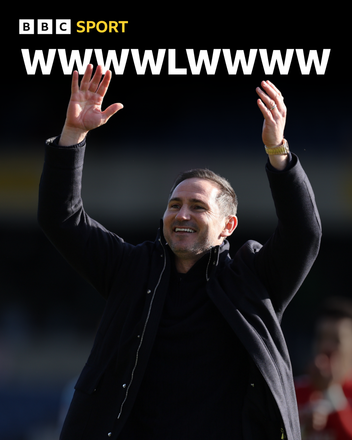 Coventry boss Frank Lampard and the sequence showing his run of eight wins from nine games