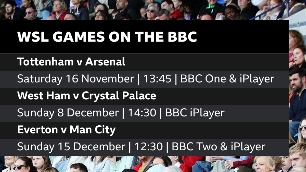 WSL games on the BBC