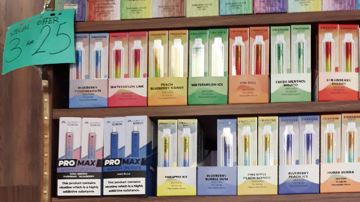 These vapes were seized and were found to be illegal by Trading Standards officers