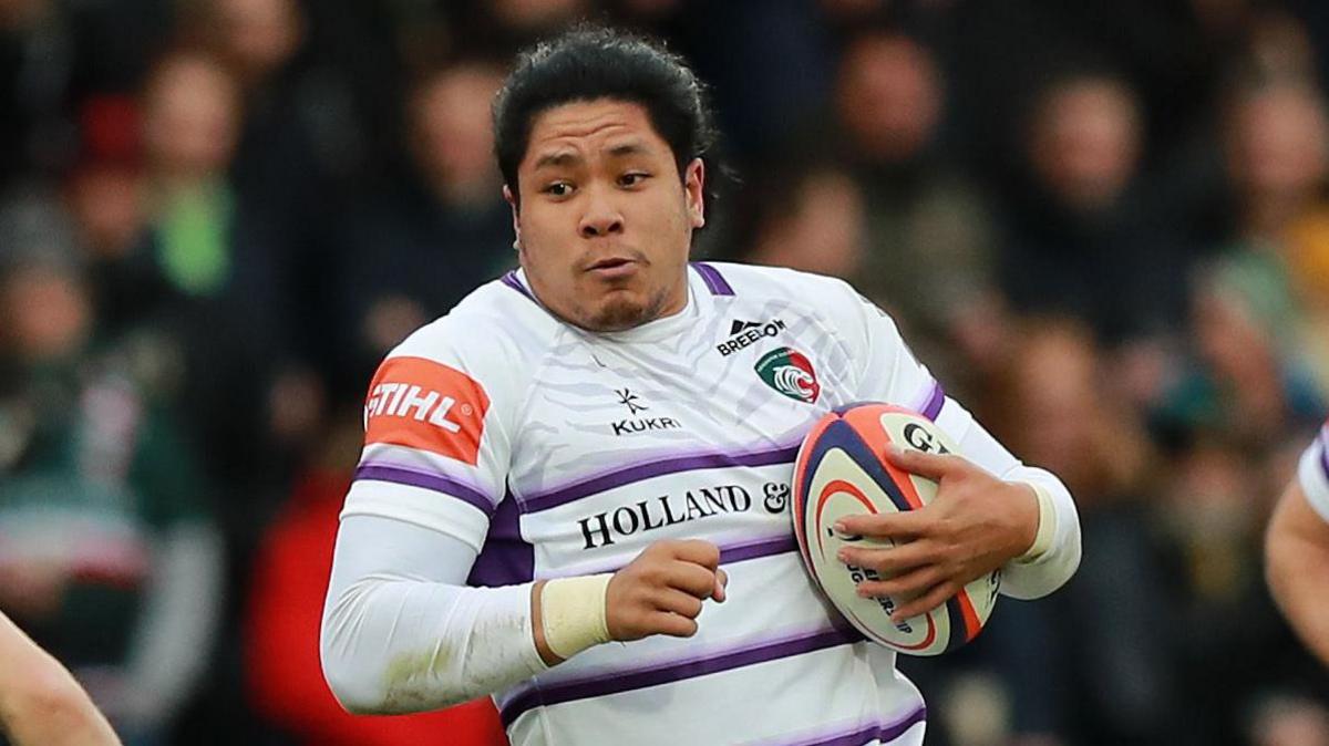 Fred Tuilagi playing for Leicester