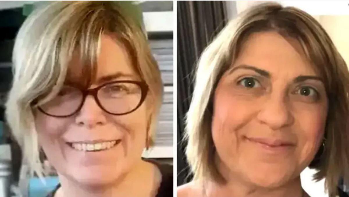 Teacher Liz Hopkin on the left. She has a blonde bob haircut, glasses and a dark jumper and is smiling. Fiona Elias, with blonde hair, on the right is also smiling