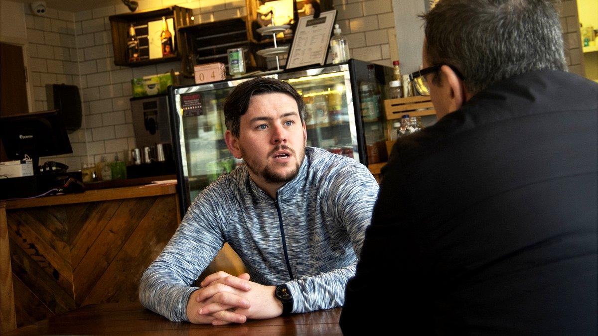 Mike catches up with his mentor in Nightingales Cafe