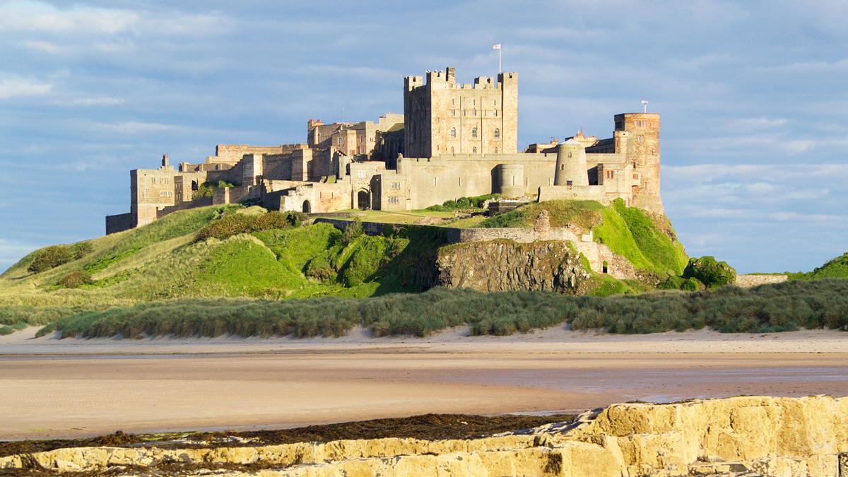 Bamburgh Castle in Northumberland