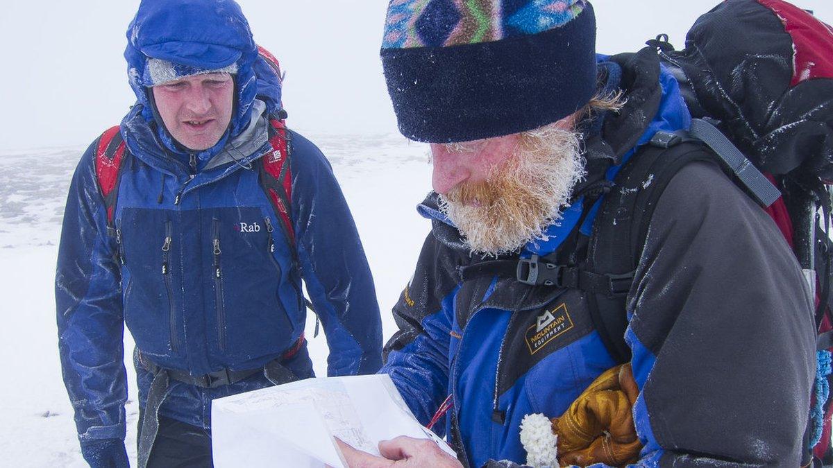 Steve Perry, left, and climbing partner Andy Nisbet