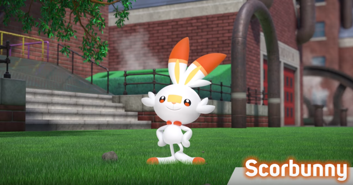 Scorbunny in Pokemon trailer