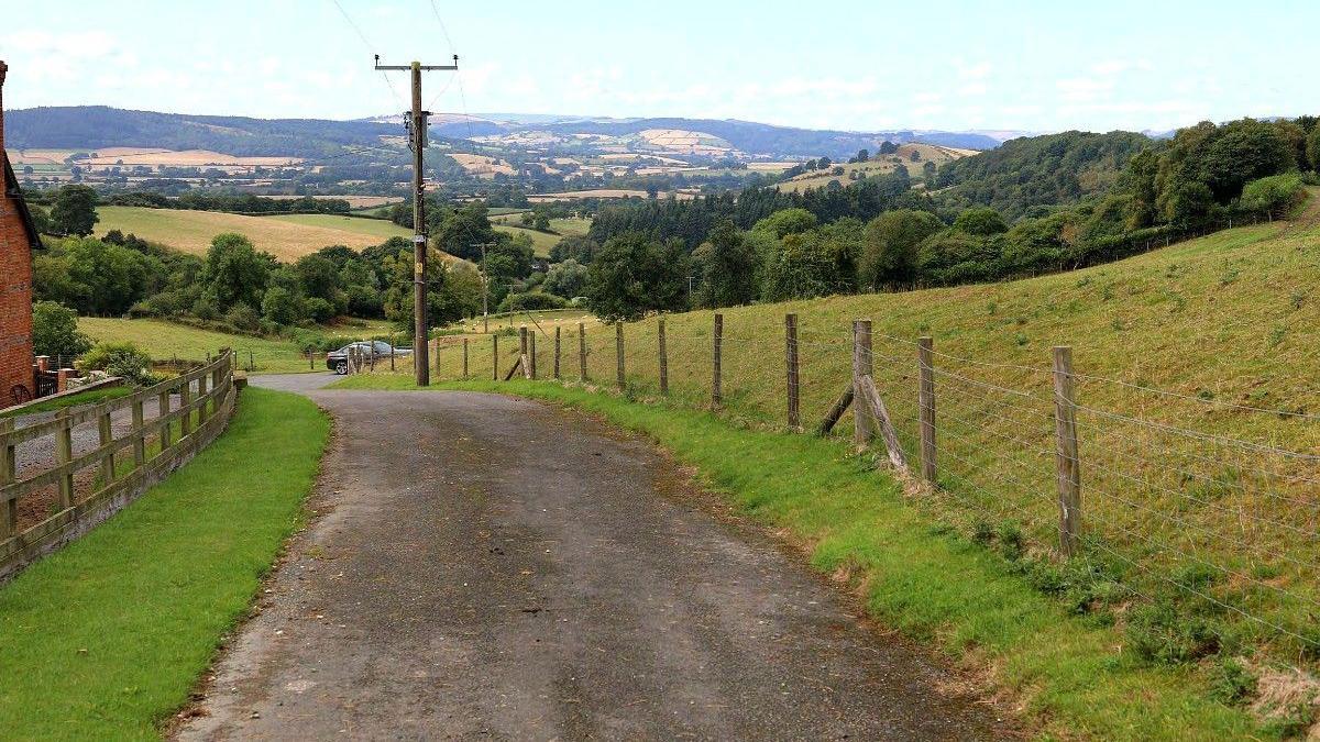 A path near the woodland where the domes will go