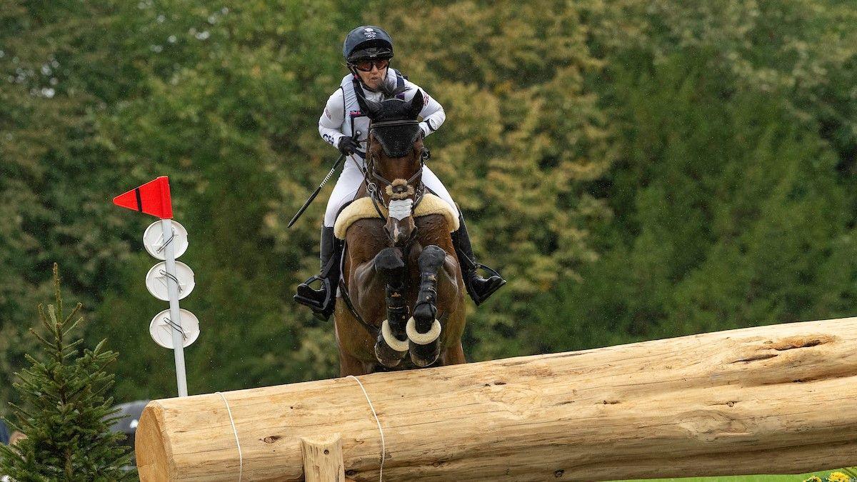 Laura Collett and London 52 in action at the European Eventing Championships