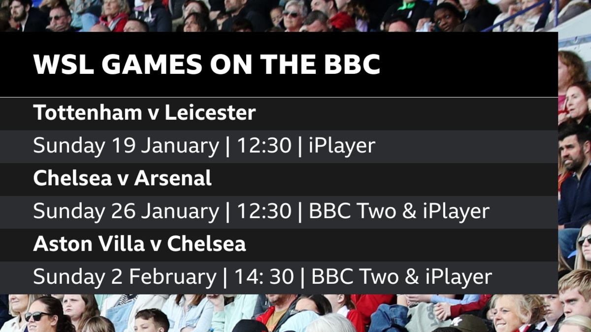 WSL games on the BBC