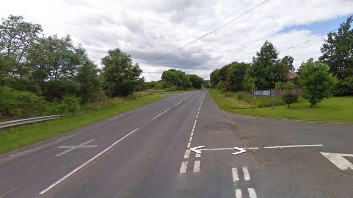 The A68 near Bingfield