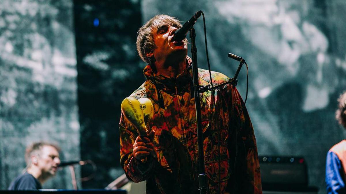 Liam Gallagher in Cardiff Bay 