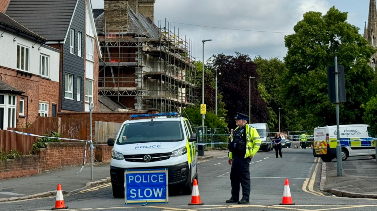 Image of police in leicester