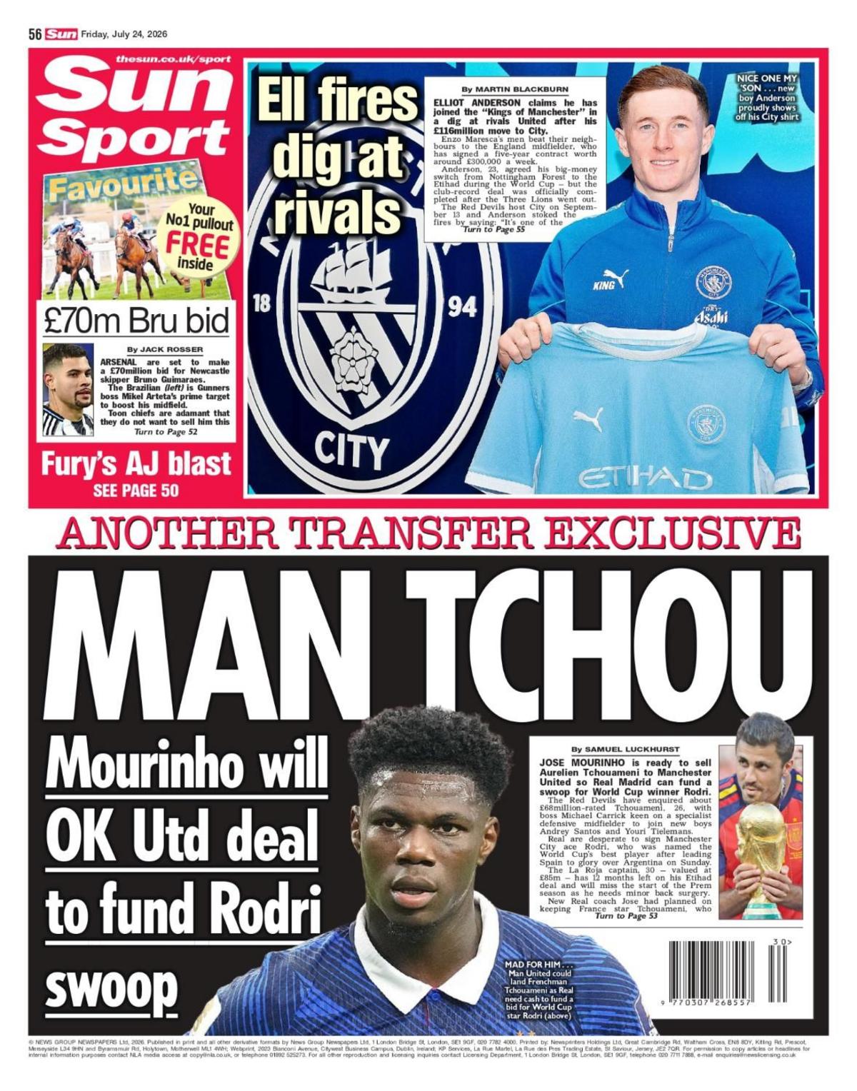 Sun back page