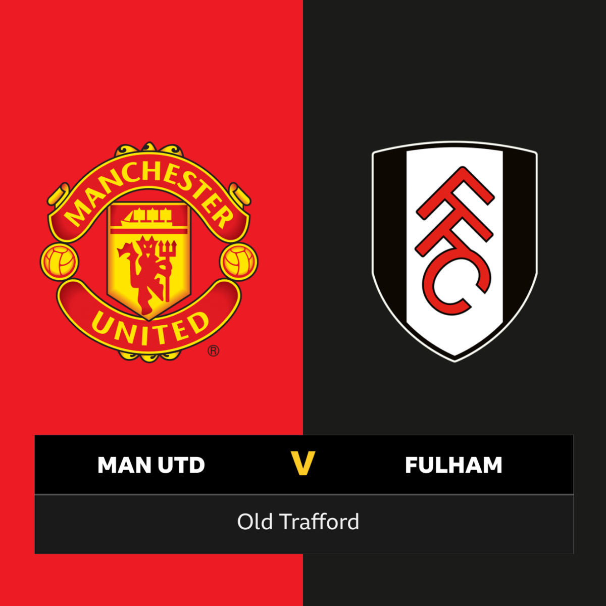 Follow Manchester United vs Fulham live BBC Sport