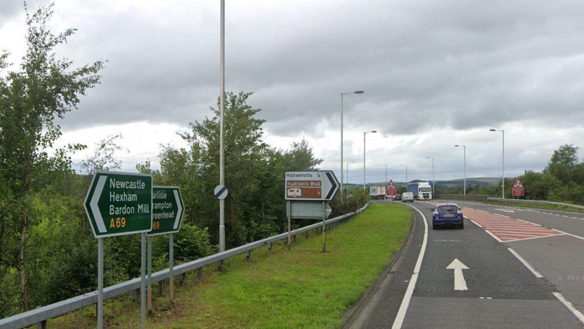 Sign for Haltwhistle