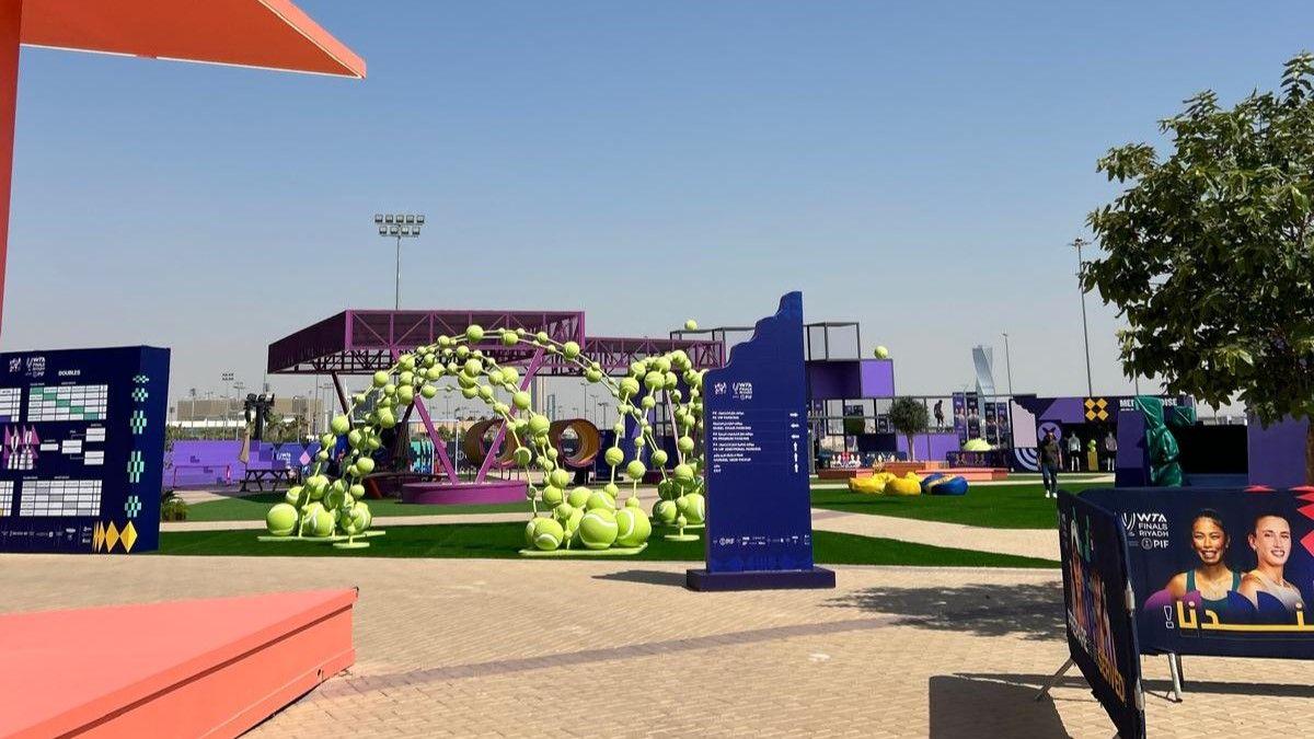 Fan zones at the WTA Finals in Saudi Arabia