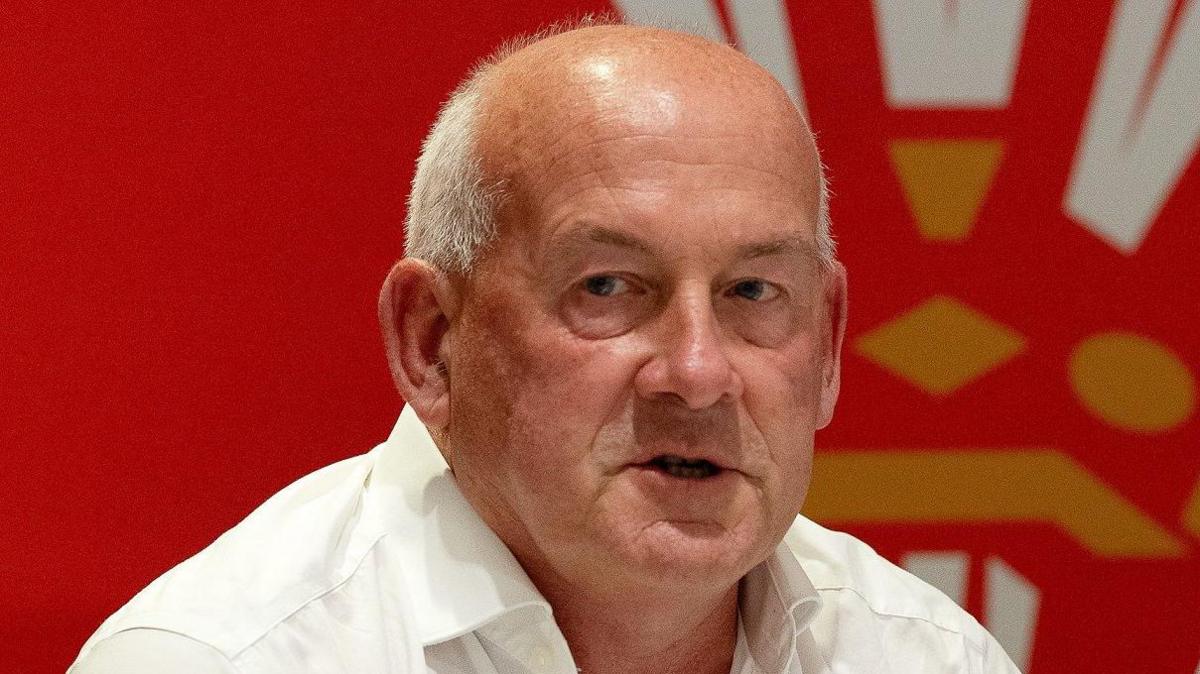 Richard Collier-Keywood, who replaced Ieuan Evans as WRU chair in 2023, faces the media