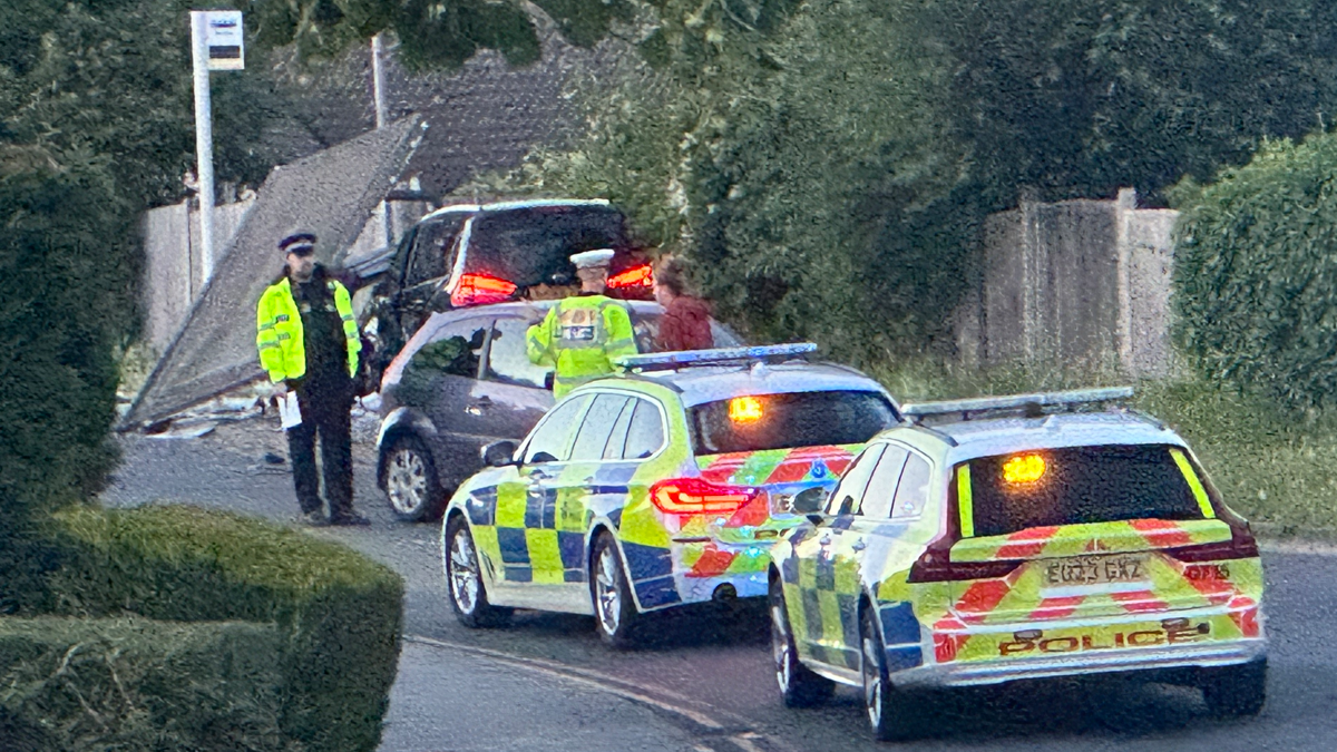 Police presence at the scene in Avon Way