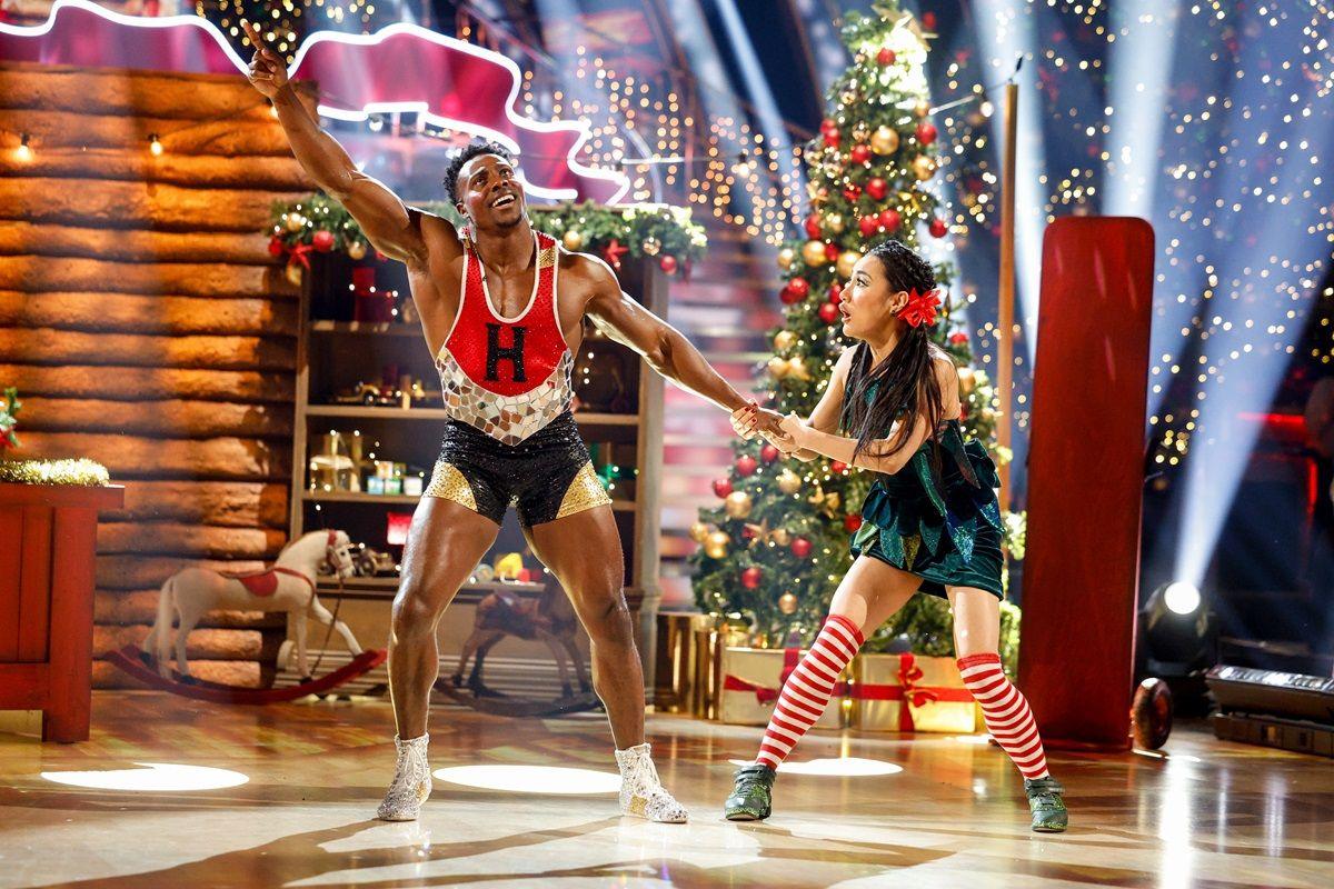 Nitro dancing with Nancy on Strictly Christmas 2024