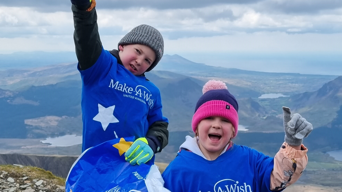 James and sister on Snowdon