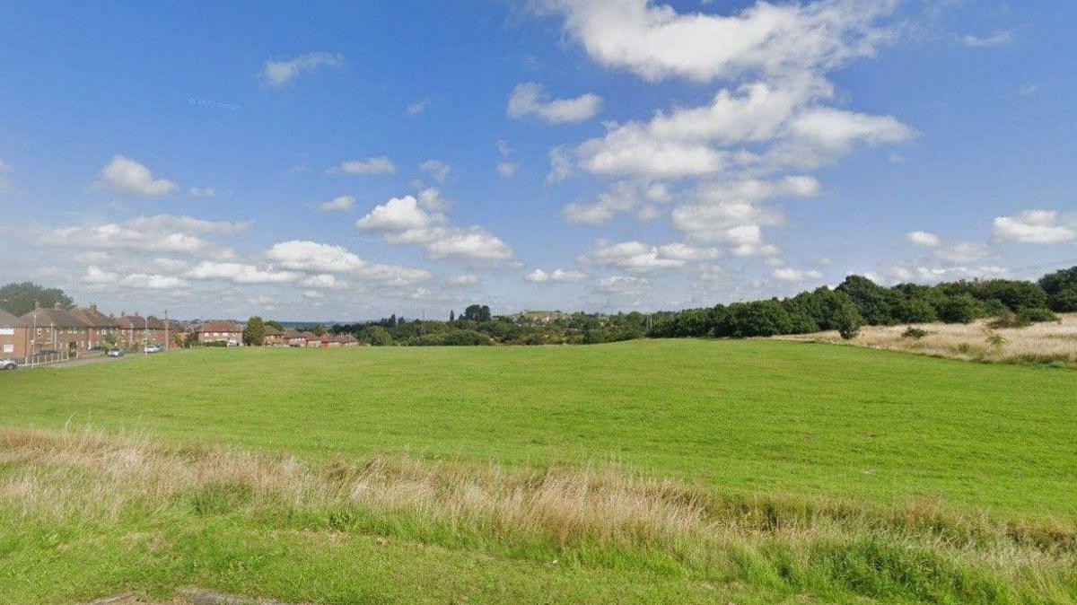 An image of Bentilee showing grass and houses in the distance