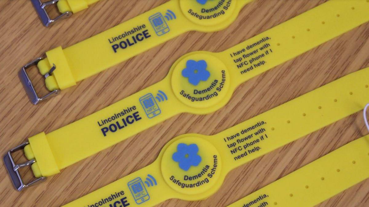 Dementia wristbands by Lincolnshire Police