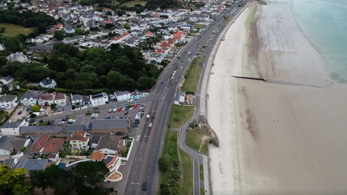 Aerial view of Jersey