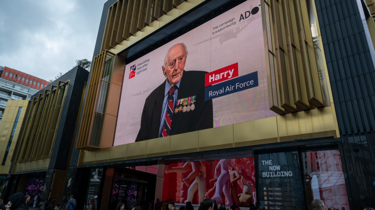 Image of Harry Garthwaite on a large screen