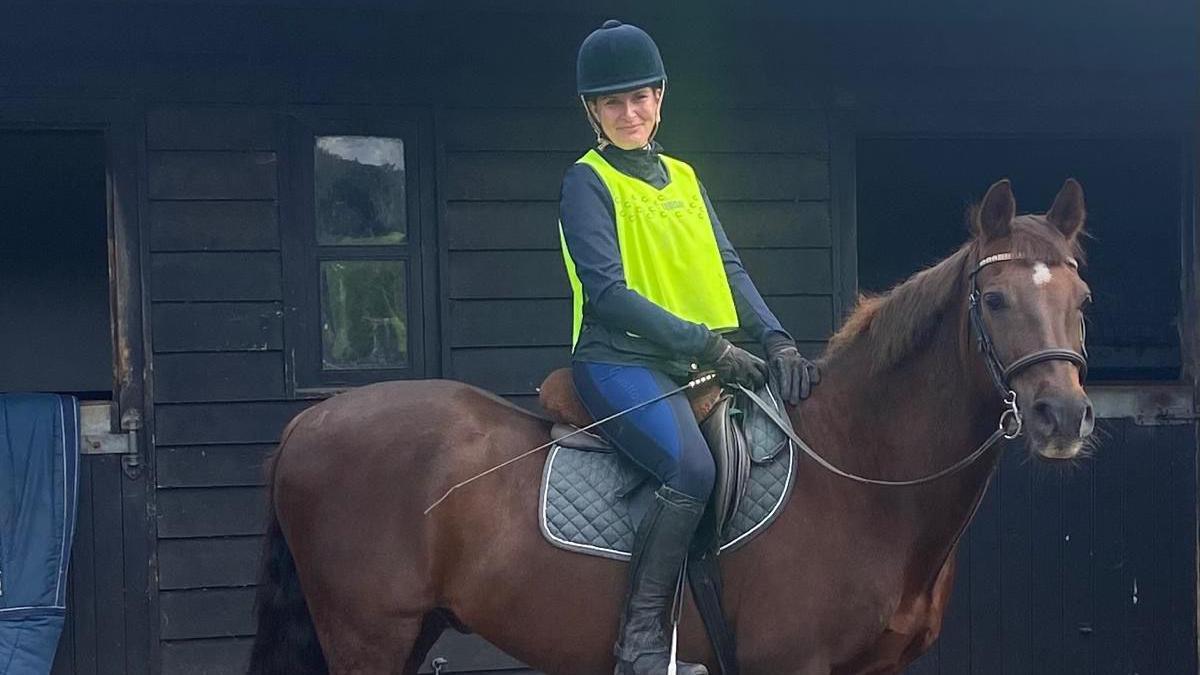 Melanie Ambrose and her horse