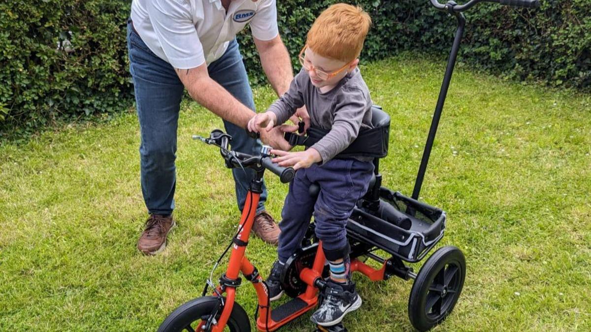 Billy on a trike