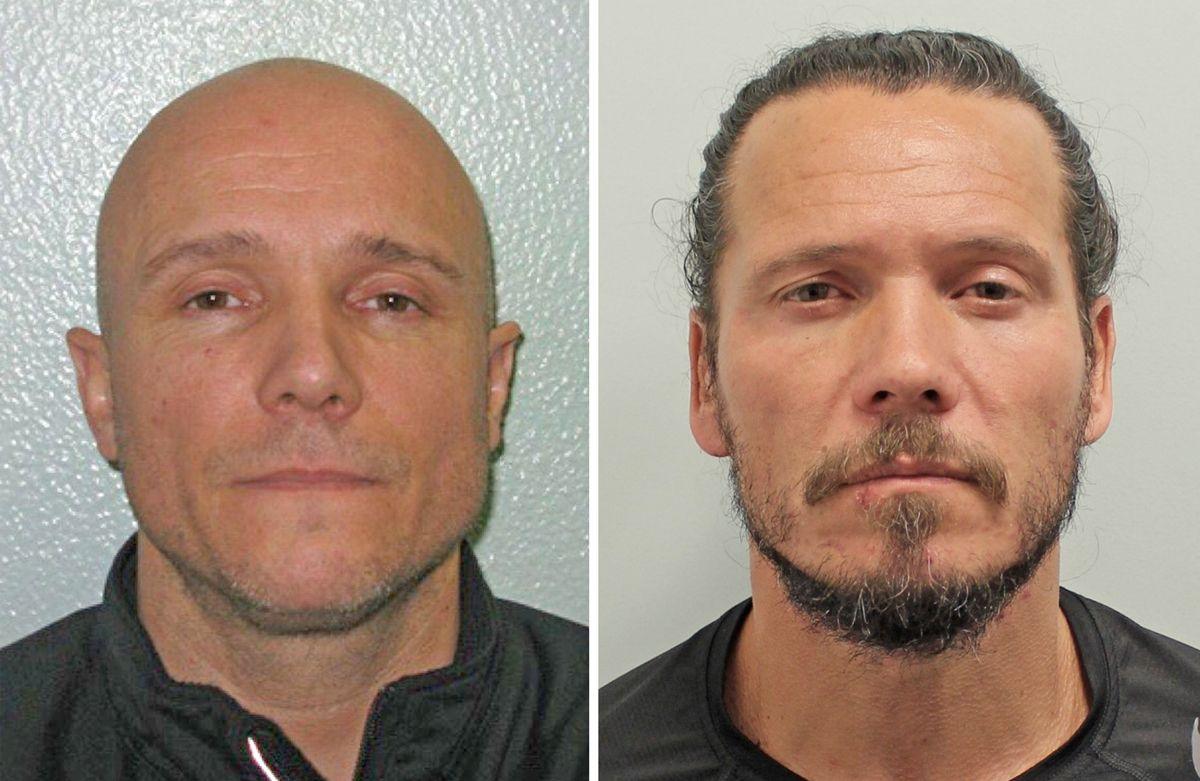 Police photos of Neil Acourt (in 2017) and Jamie Acourt (in 2018)
