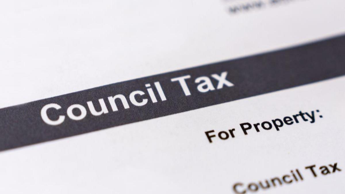 A close up photo of a council tax bill.