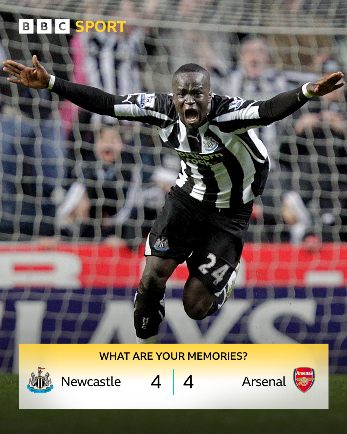 Newcastle United 4-4 Arsenal: On this day in 2011 - BBC Sport