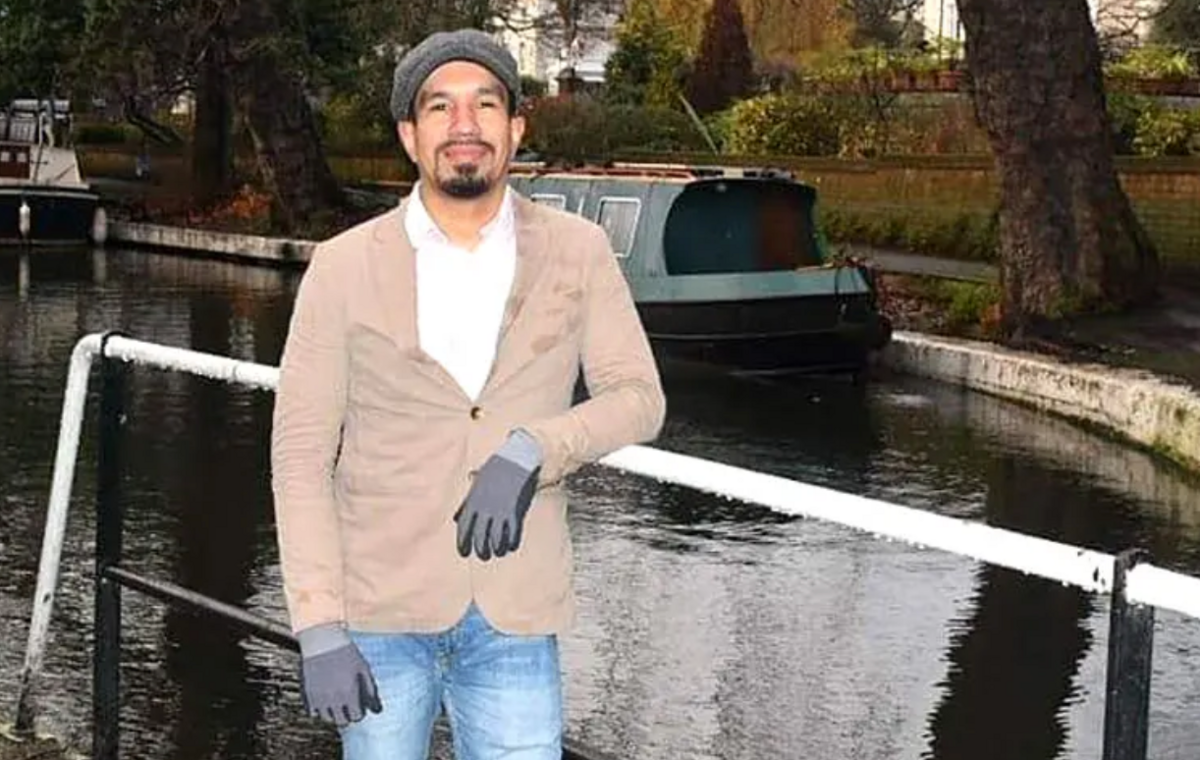 Frank Ospina by a canal