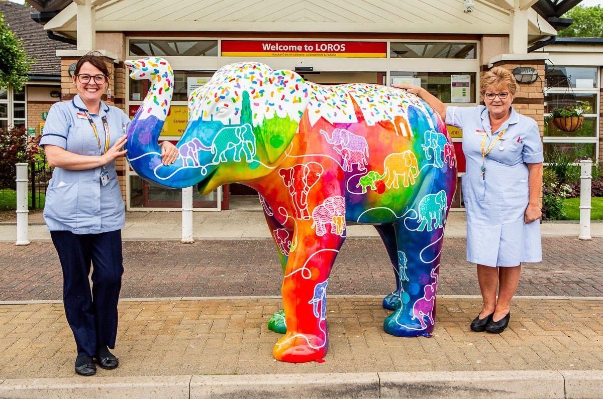 Elephant sculpture at LOROS